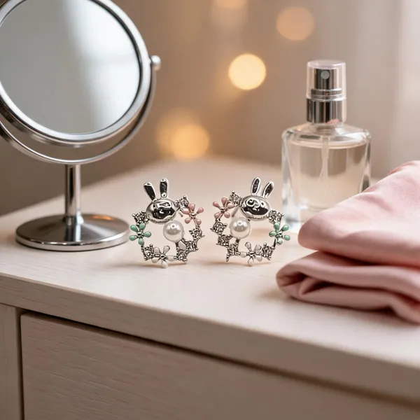 Pastel_Bunny_Floral_Wreath_Studs