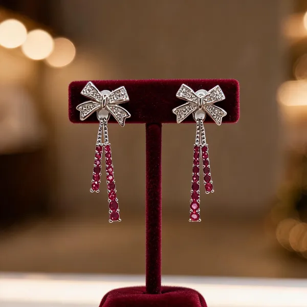 Ruby_Hued_Bow_Dangle_Earrings