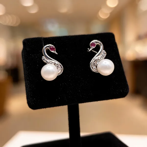 Elegant_Swan_Pearl_Earrings