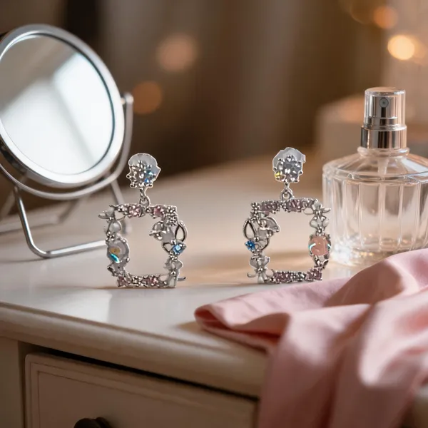 Pastel_Garden_Square_Drop_Earrings