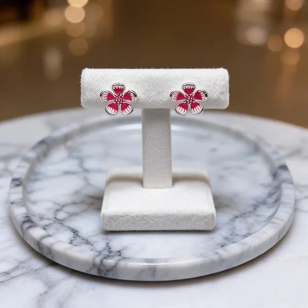 Vibrant_Plumeria_Enamel_Earrings