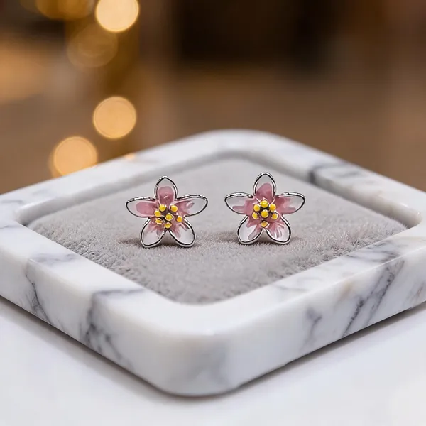 Enamel_Cherry_Blossom_Stud_Earrings