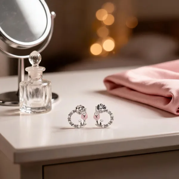 Pink_Tulip_Pearl_Wreath_Studs