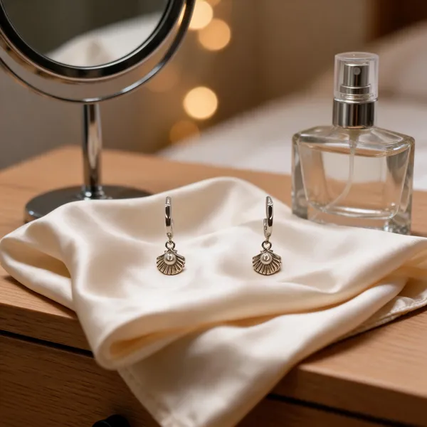 Dainty_Seashell_Pearl_Huggie_Earrings