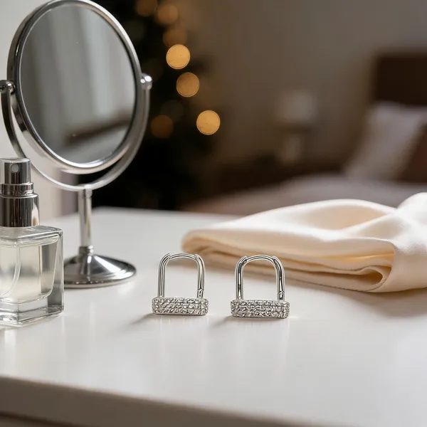 Pav_Cubic_Zirconia_Huggie_Earrings