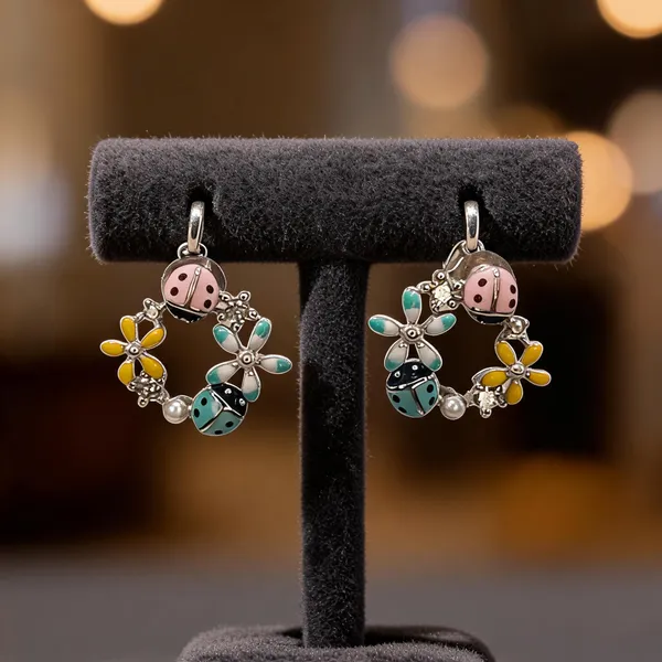 Enamel_Garden_Ladybug_Earrings