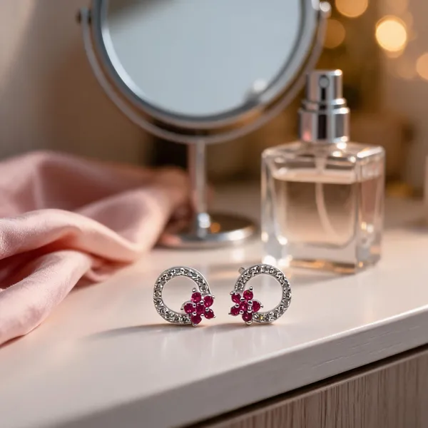 Dainty_Ruby_Hued_Floral_Studs