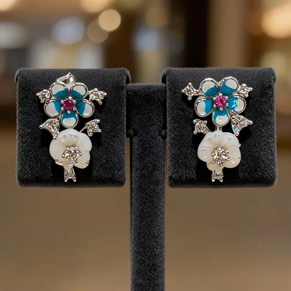 Enamel_Floral_Bouquet_Earrings
