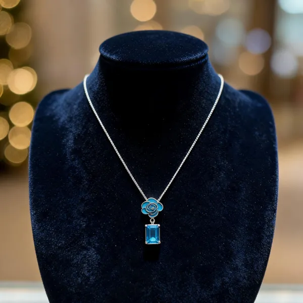 Enamel_Blue_Rose_Aqua_Gem_Necklace