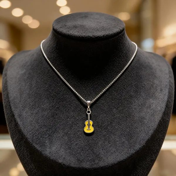 Modern_Enamel_Guitar_Pendant_Necklace