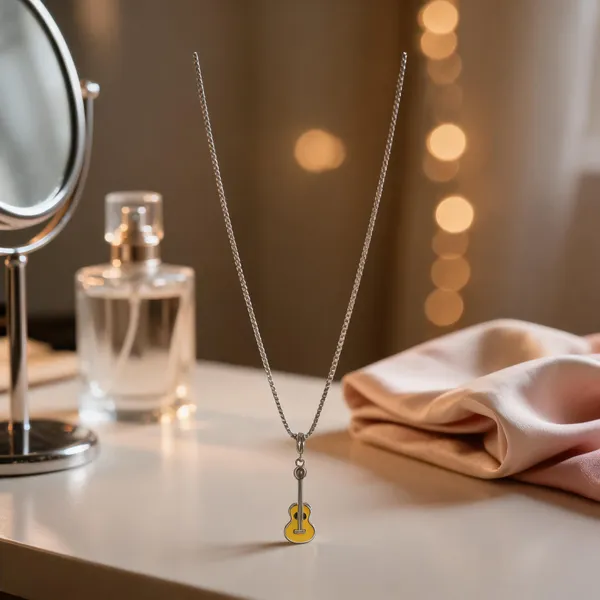 Modern_Enamel_Guitar_Pendant_Necklace