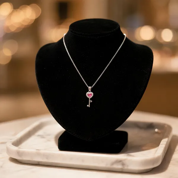 Ruby_Hued_Heart_Key_Necklace