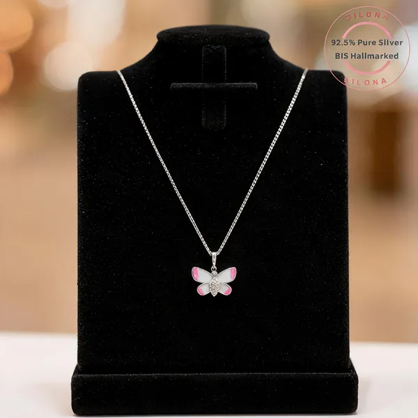 Pink_Enamel_Butterfly_Pendant_Necklace