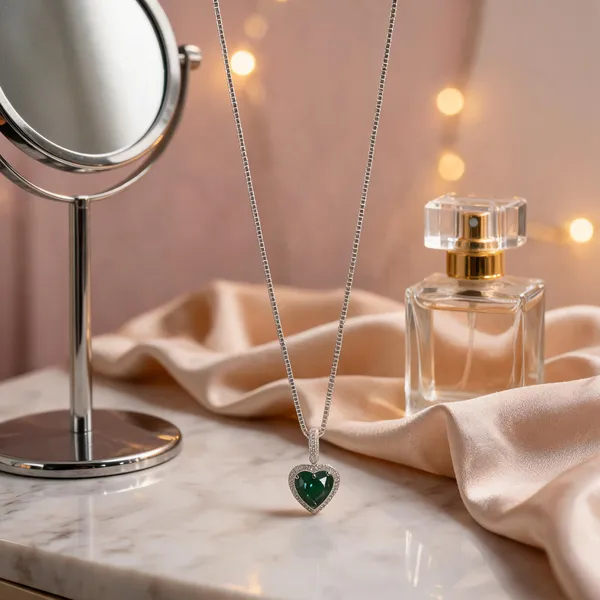 Classic_Emerald_Green_Heart_Pendant_Necklace