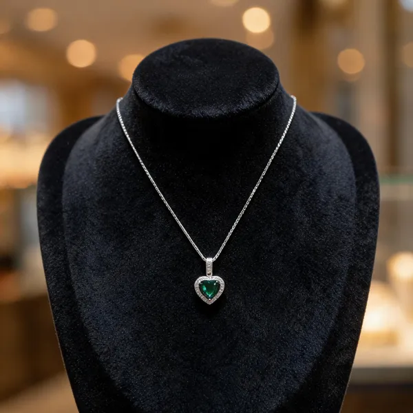 Classic_Emerald_Green_Heart_Pendant_Necklace