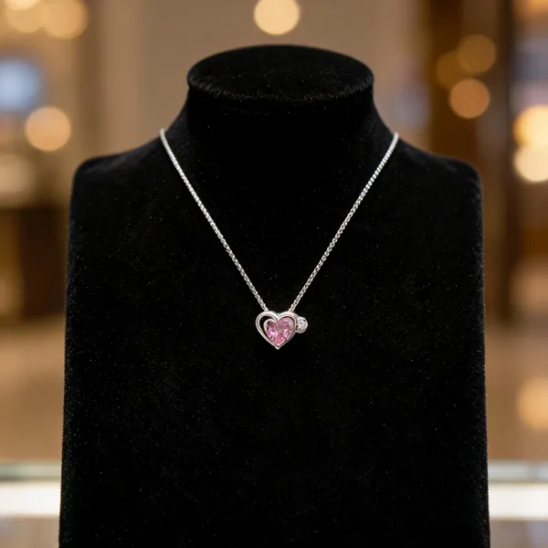 Enchanted_Pink_Heart_Necklace
