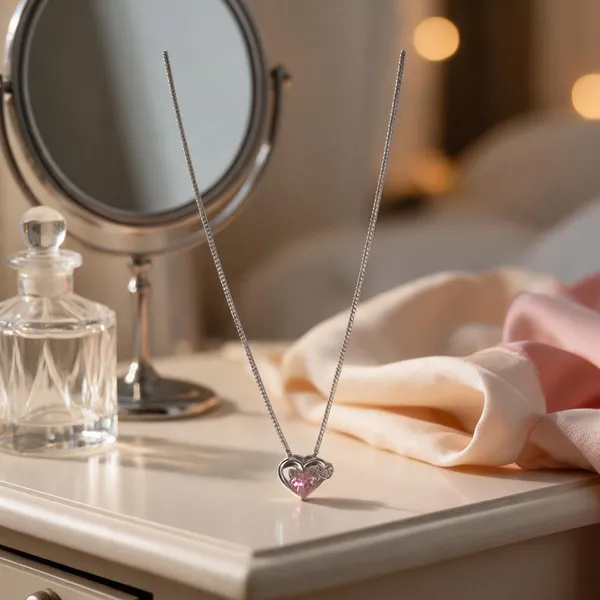 Enchanted_Pink_Heart_Necklace