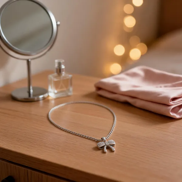 Dainty_Pave_Bow_Silver_Necklace
