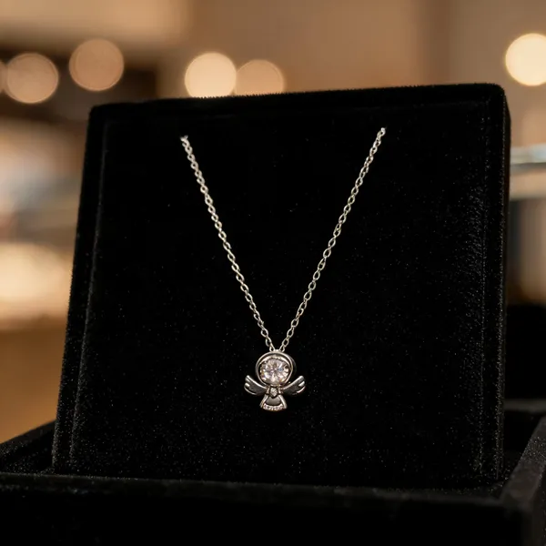 Guardian_Angel_Dancing_Cz_Solitaire_Necklace