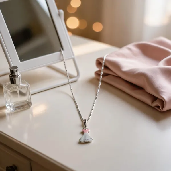 Dainty_Enamel_Dress_Pendant_Necklace