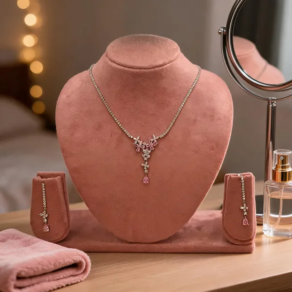 Elegant_Pink_Blossom_Necklace_Set