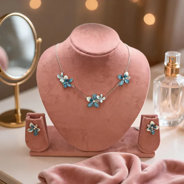 Azure_Bloom_Enamel_Necklace_Set