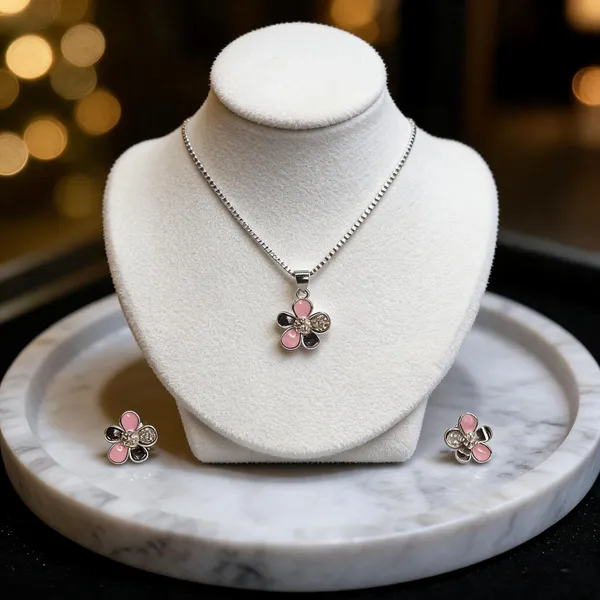 Petite_Pink_Floral_Necklace_Set