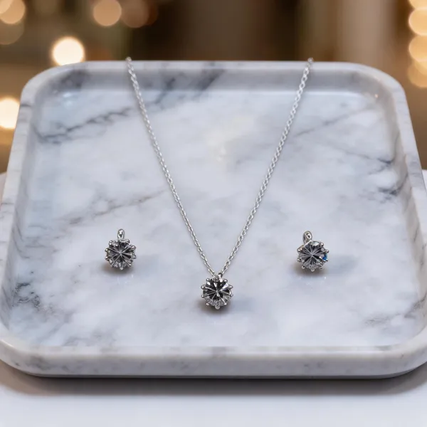Classic_Solitaire_Cz_Necklace_And_Earring_Set