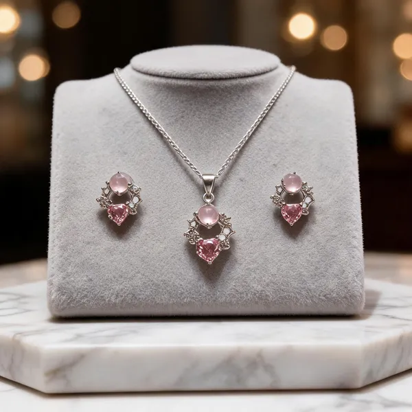 Celestial_Heart_Pink_Stone_Necklace_Set
