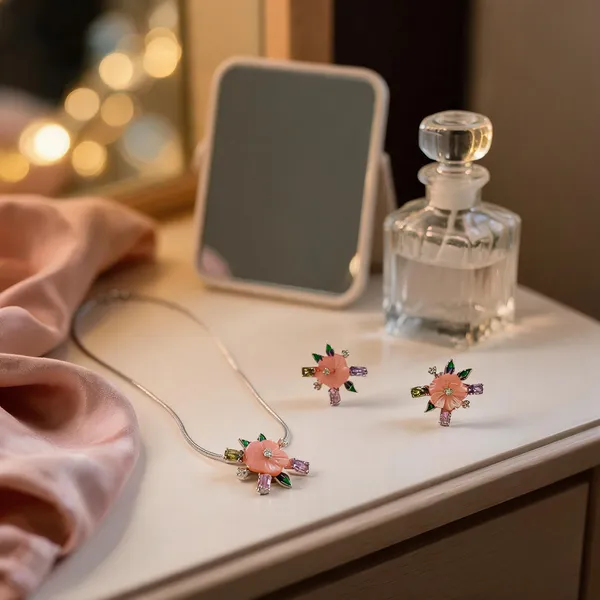 Pastel_Blossom_Carved_Flower_Necklace_Set