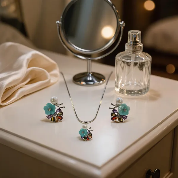 Rainbow_Bloom_Pearl_Floral_Necklace_Set