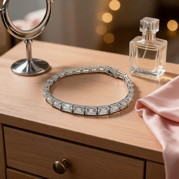 Classic_Emerald_Cut_Cz_Tennis_Bracelet
