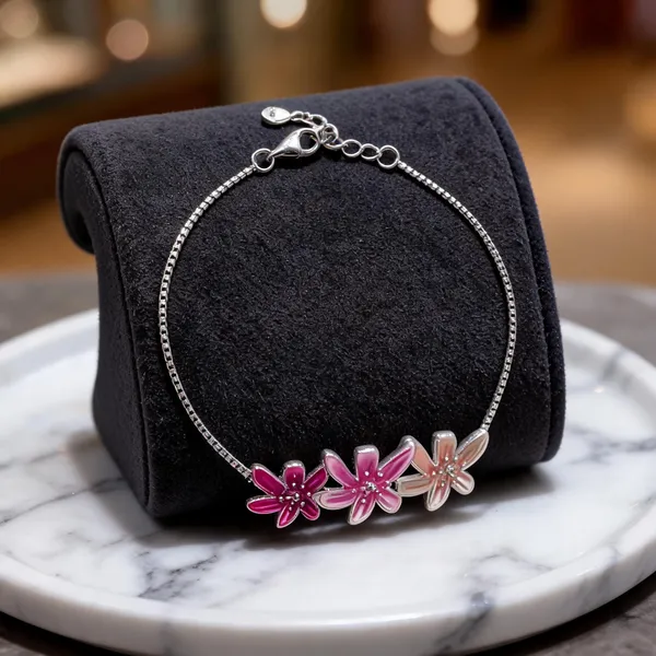 Fuchsia_Ombr_Blossom_Bracelet