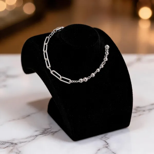 Half_Half_Paperclip_Chain_Bracelet
