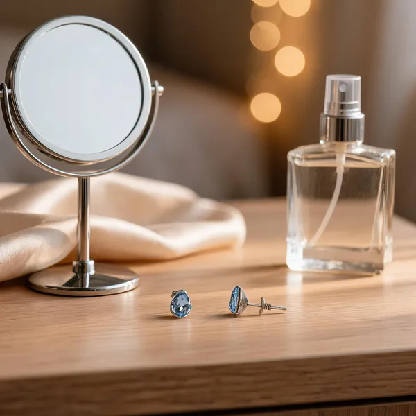 Classic_Pear_Cut_Blue_Stud_Earrings