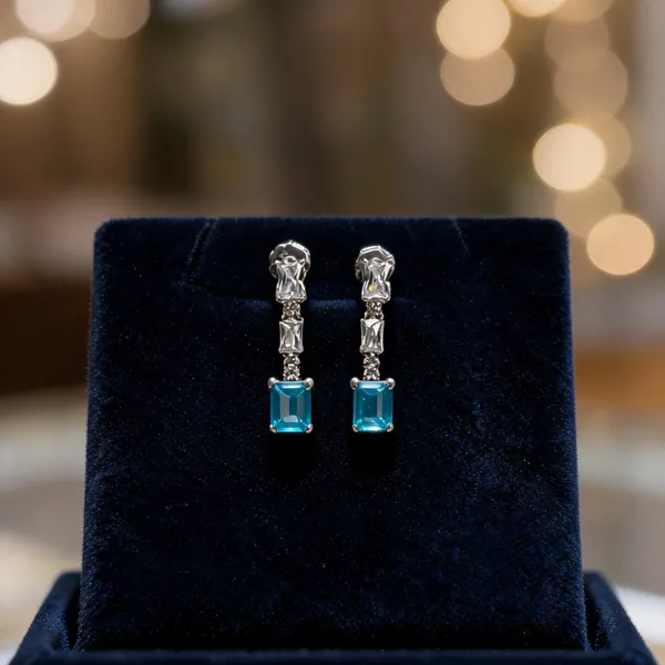 Modern_Aqua_Cz_Drop_Earrings
