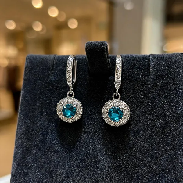 Classic_Halo_Huggie_Earrings_Aqua_Blue