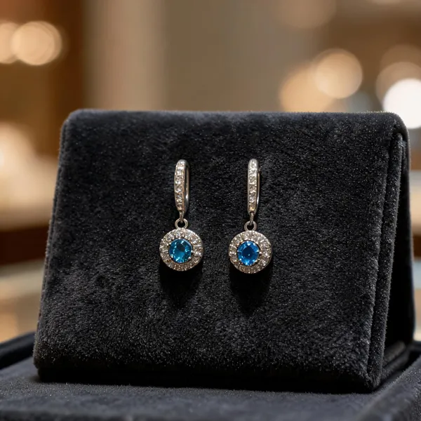 Classic_Halo_Huggie_Earrings_Blue