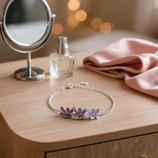 Enamel_Blooms_Bracelet_Pink
