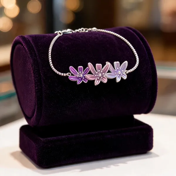 Enamel_Blooms_Bracelet_Pink