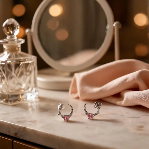 Celestial_Crescent_Moon_Arc_Crystal_Earrings_Pink