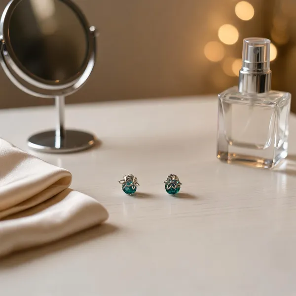 Dainty_Floral_Stud_Earrings_Green