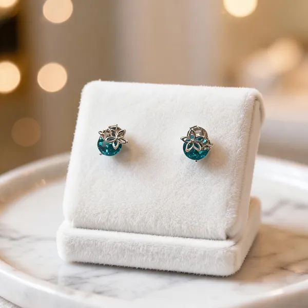 Dainty_Floral_Stud_Earrings_Green