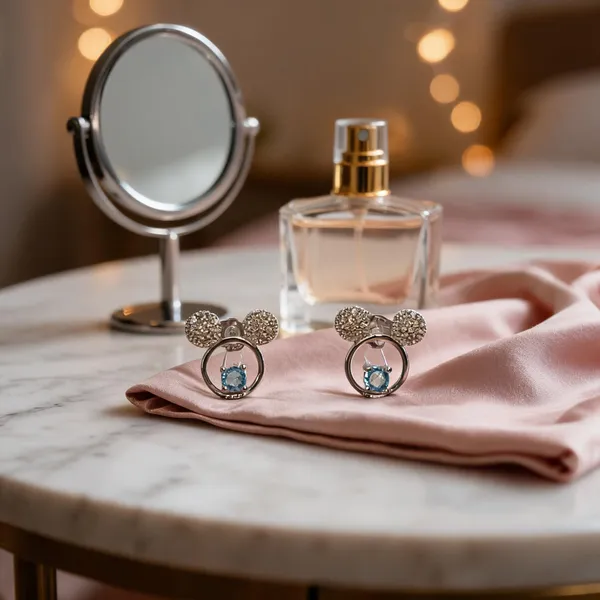 Mickey_Mouse_Motif_Solitaire_Earrings_Blue