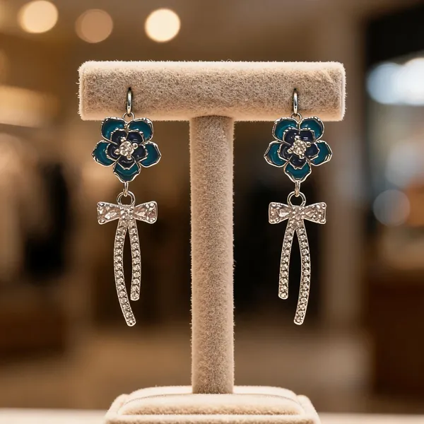 Azure_Blossom_Bow_Drop_Earrings_Beige