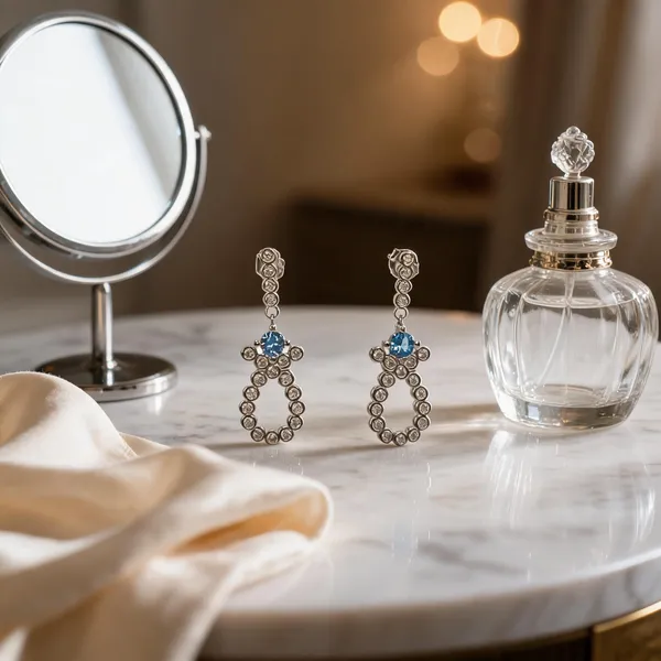 Elegant_Loop_Drop_Earrings_Blue