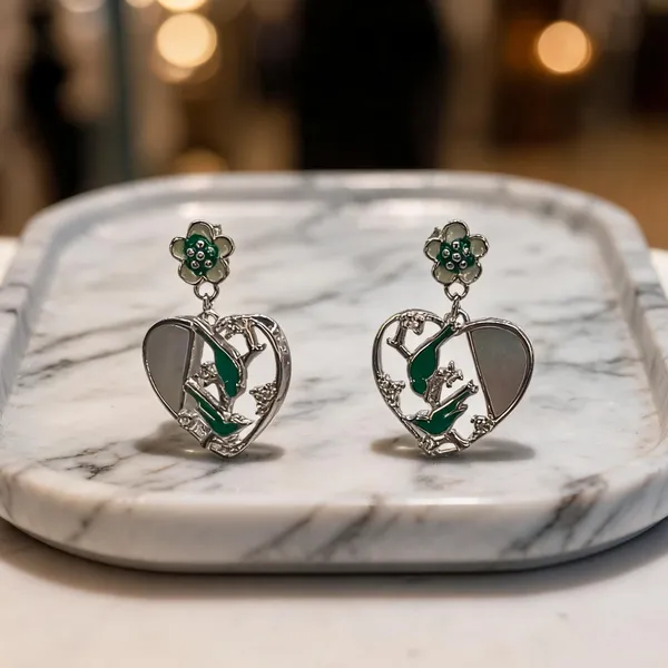 Lovebird_Heart_Dangle_Earrings_Green