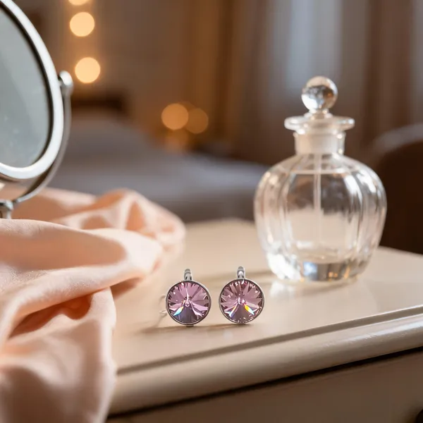 Solitaire_Antique_Crystal_Hoop_Earrings_Pink