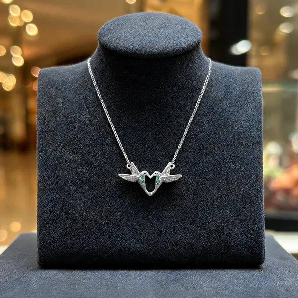 Silver_Kissing_Hummingbird_Heart_Pendant_Necklace