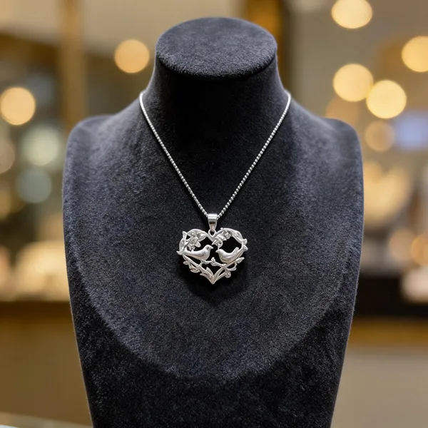 Silver_Lovebirds_Heart_Branch_Necklace